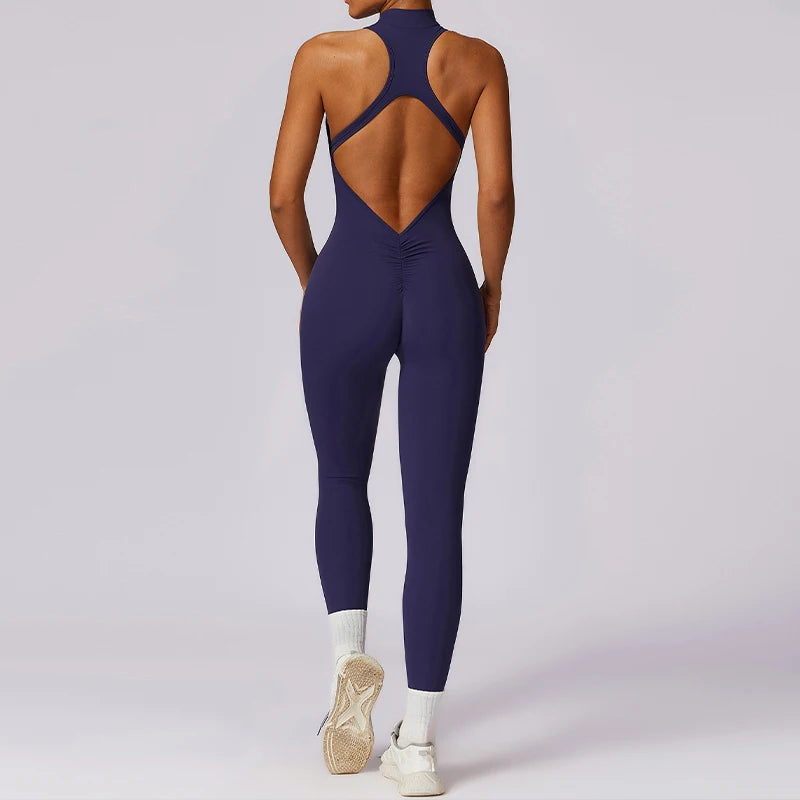 Zipper Yoga Jumpsuit