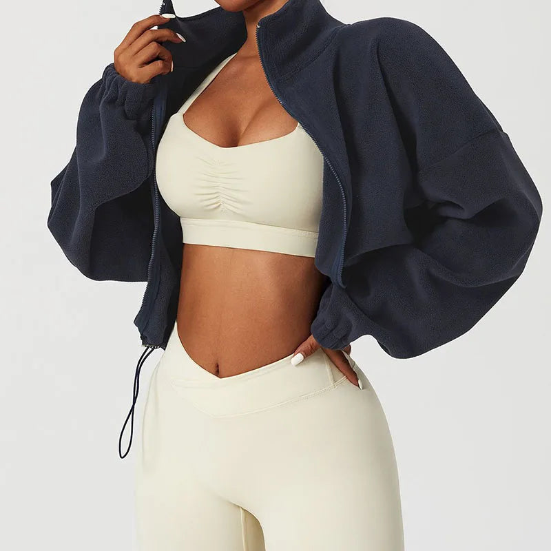 Polar Fleece Cropped Jacket